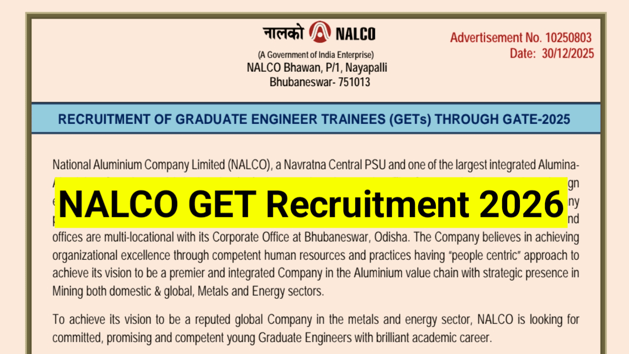 NALCO-GET-Recruitment-2026